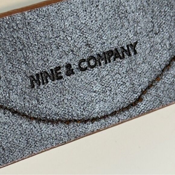 Vintage Y2K Nine & Co Embossed Brown Leather Belt XL - Picture 5 of 10